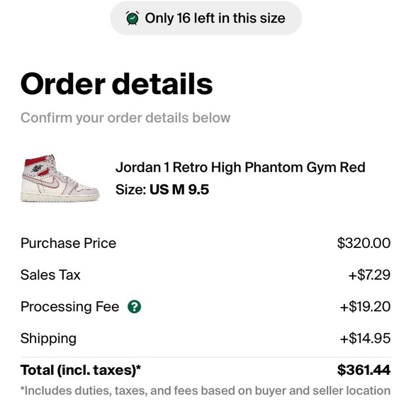 Jordan 1 phantom red size 9.5 men - Picture 2 of 2